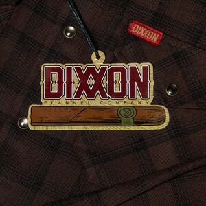 DIXXON - "The Tobacco" Flannel Men's Large BNIB NWT Ships Free ASAP